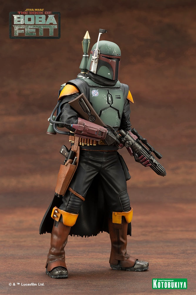 Kotobukiya 1/10 Star Wars: The Book Of Boba Fett Series ARTFX+ BOBA FETT™, Pre-Painted PVC Easy-to-Assemble Statue