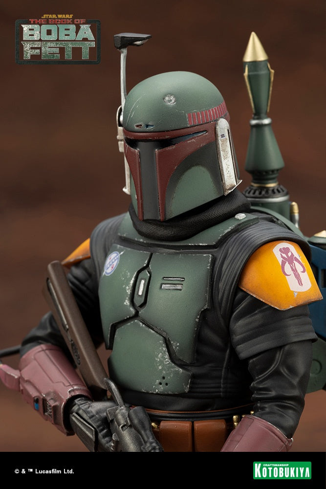 Kotobukiya 1/10 Star Wars: The Book Of Boba Fett Series ARTFX+ BOBA FETT™, Pre-Painted PVC Easy-to-Assemble Statue