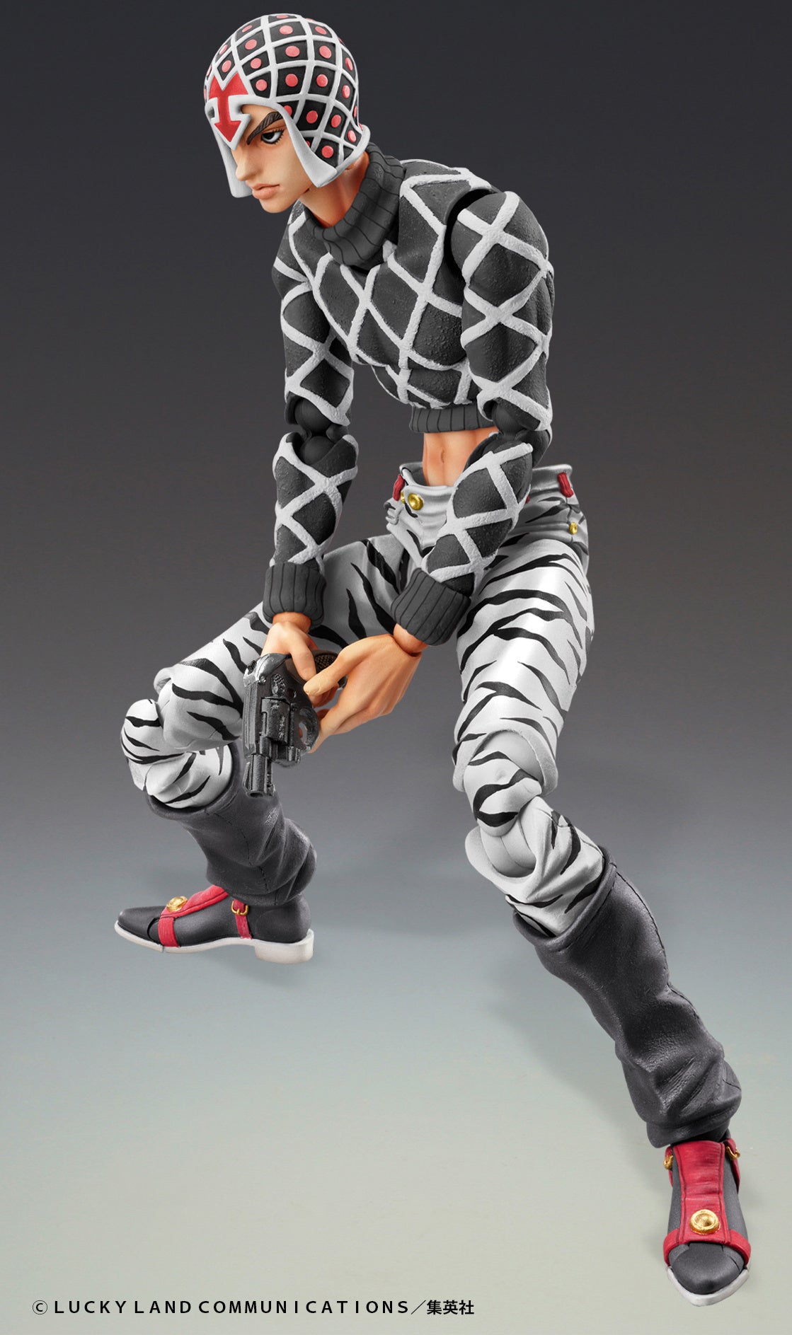 Medicos Entertainment Jojo's Bizarre Adventure Part 5 Golden Wind Series Guido Mista & SP Black Ver. Chozokado Figure