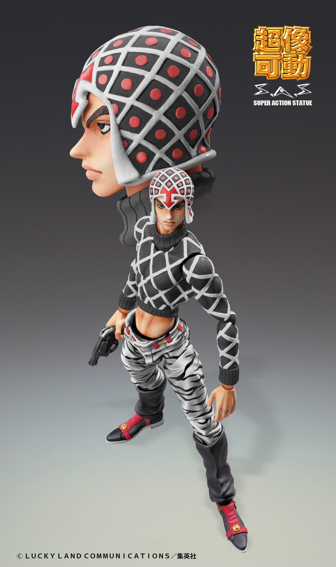 Medicos Entertainment Jojo's Bizarre Adventure Part 5 Golden Wind Series Guido Mista & SP Black Ver. Chozokado Figure