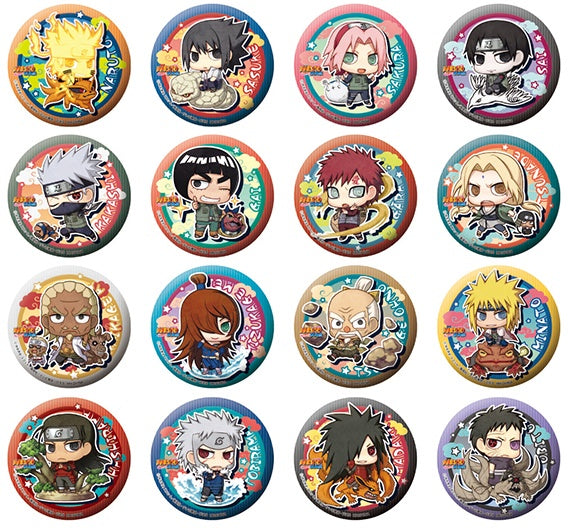 Megahouse Metal Badge Collection Naruto Ninkaitaisen "Naruto", Box of 16