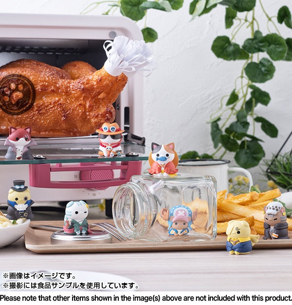 Megahouse Mega Cat Project NyanPieceNyan I'm gonna be king of the paw-rates (Vol 1.) 'One Piece' Box of 8