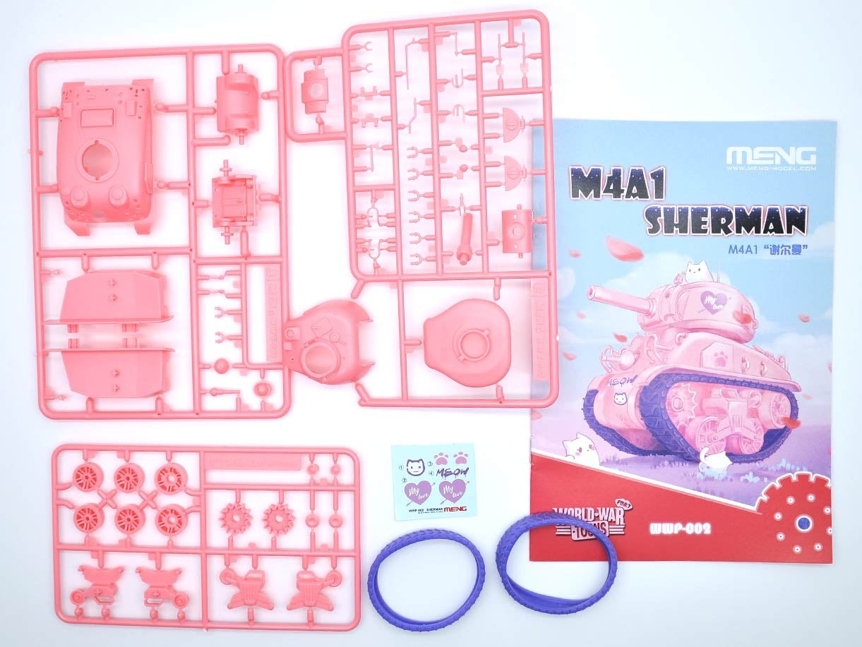 Meng M4A1 Sherman (CARTOON MODEL, PINK COLOR)