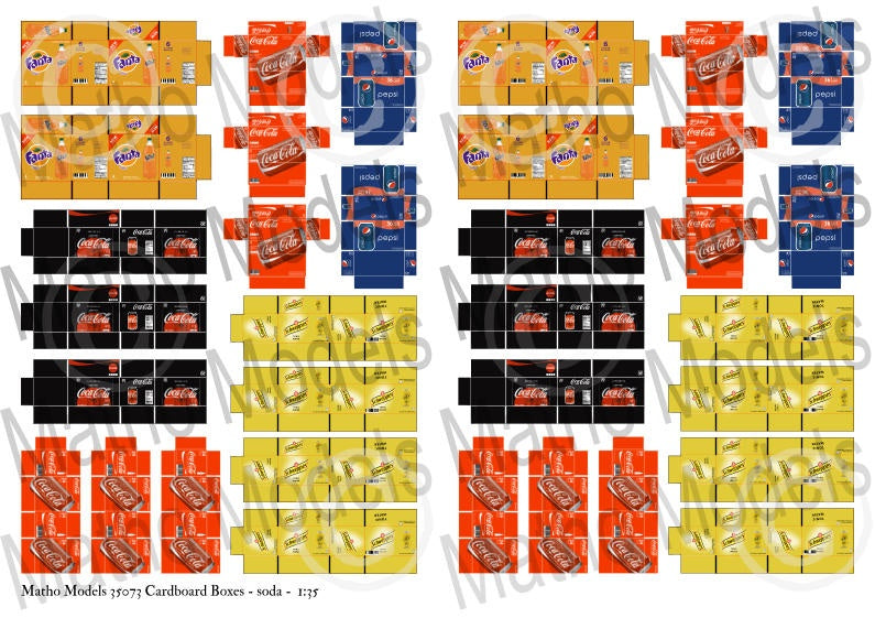 Matho 1/35 Cardboard Boxes - soda