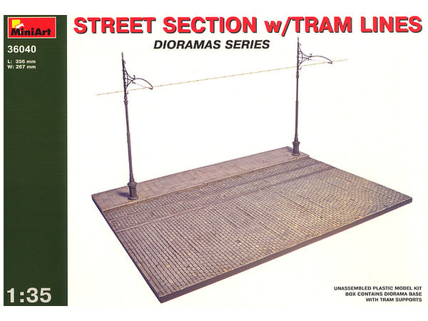 MiniArt 1/35 Street Section w/Tram Line