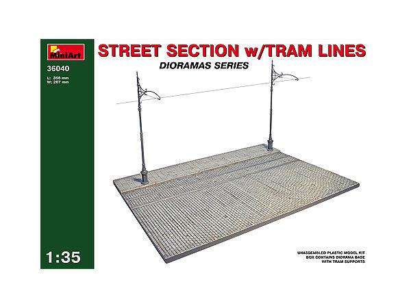 MiniArt 1/35 Street Section w/Tram Line