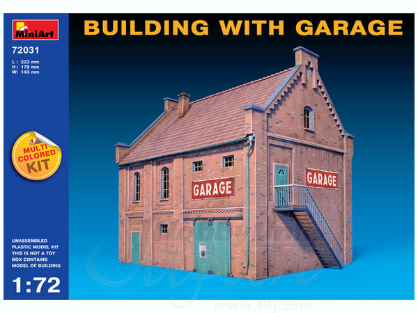 Miniart [72031] 1/72 Building with Garage(4820041103036)(4820041103036)