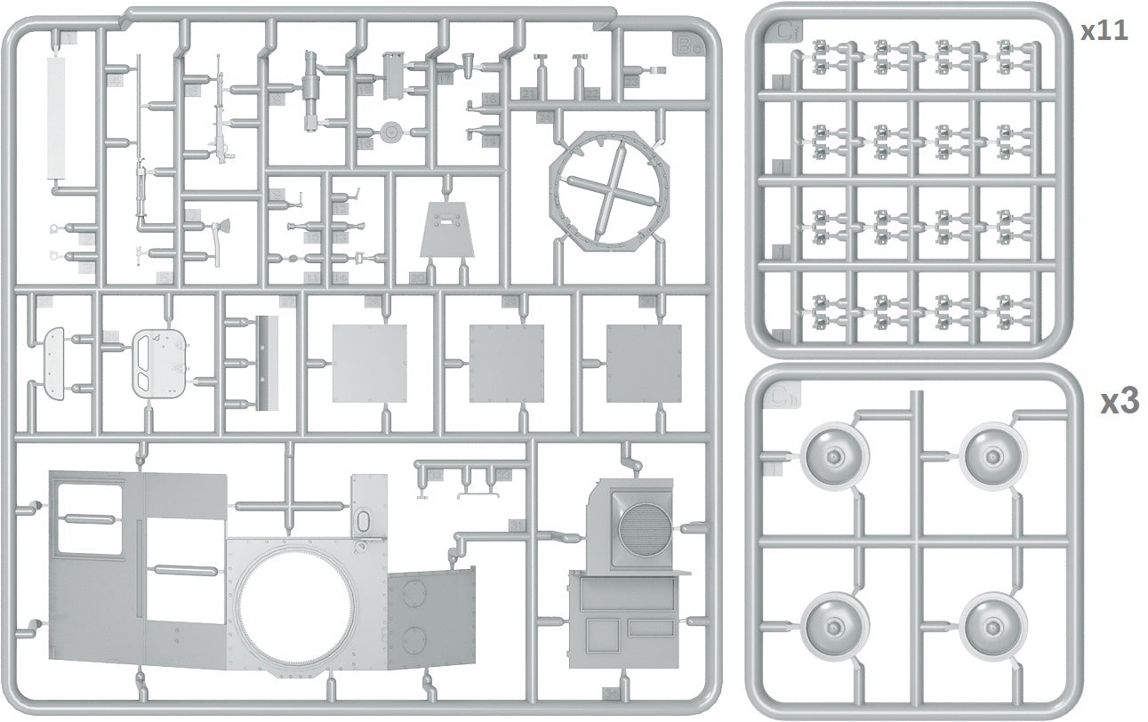 Miniart [35232] 1/35 T-60 Late Series, Screened (Gorky Automobile Plant) Interior Kit(4820183311375)(4820183311375)