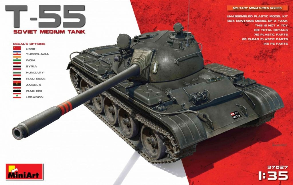 Miniart [37027] 1/35 T-55 Soviet Medium Tank(4820183311306)(4820183311306)