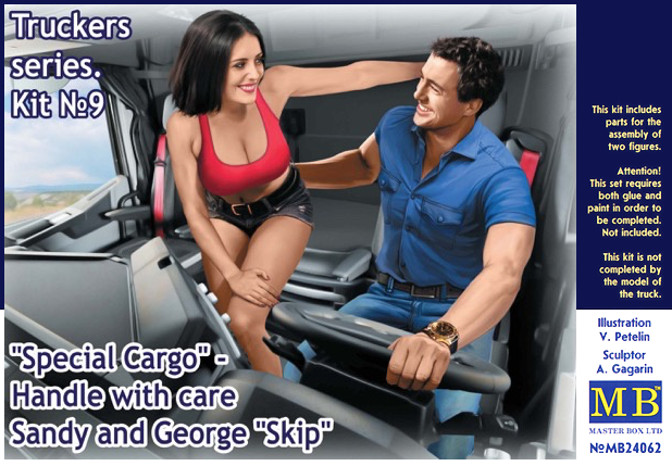 MASTER BOX 1/24 Special Cargo - Handle with care Sandy and George 'Skip'