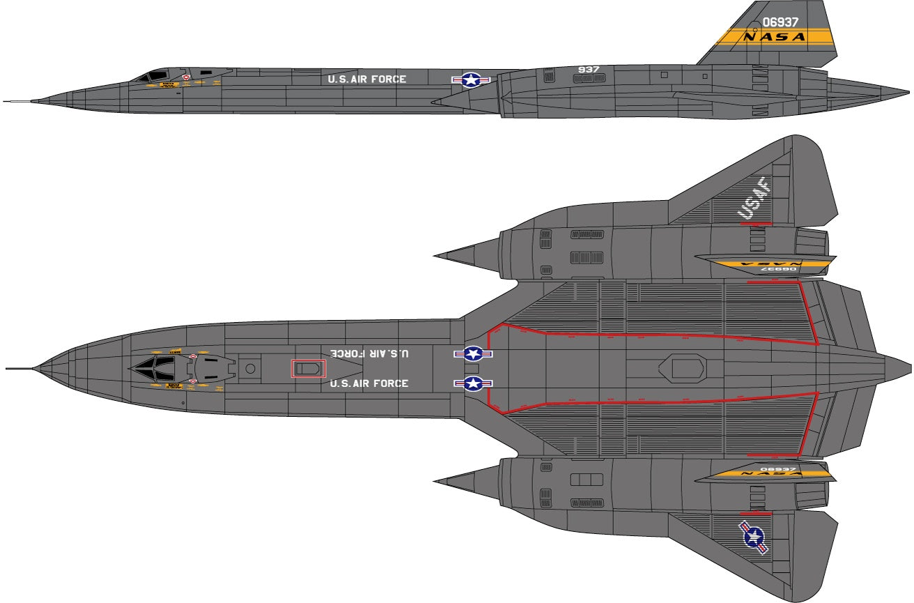Platz 1/144 USAF Strategic Reconnaissance Aircraft SR-71A Blackbird 'NASA'