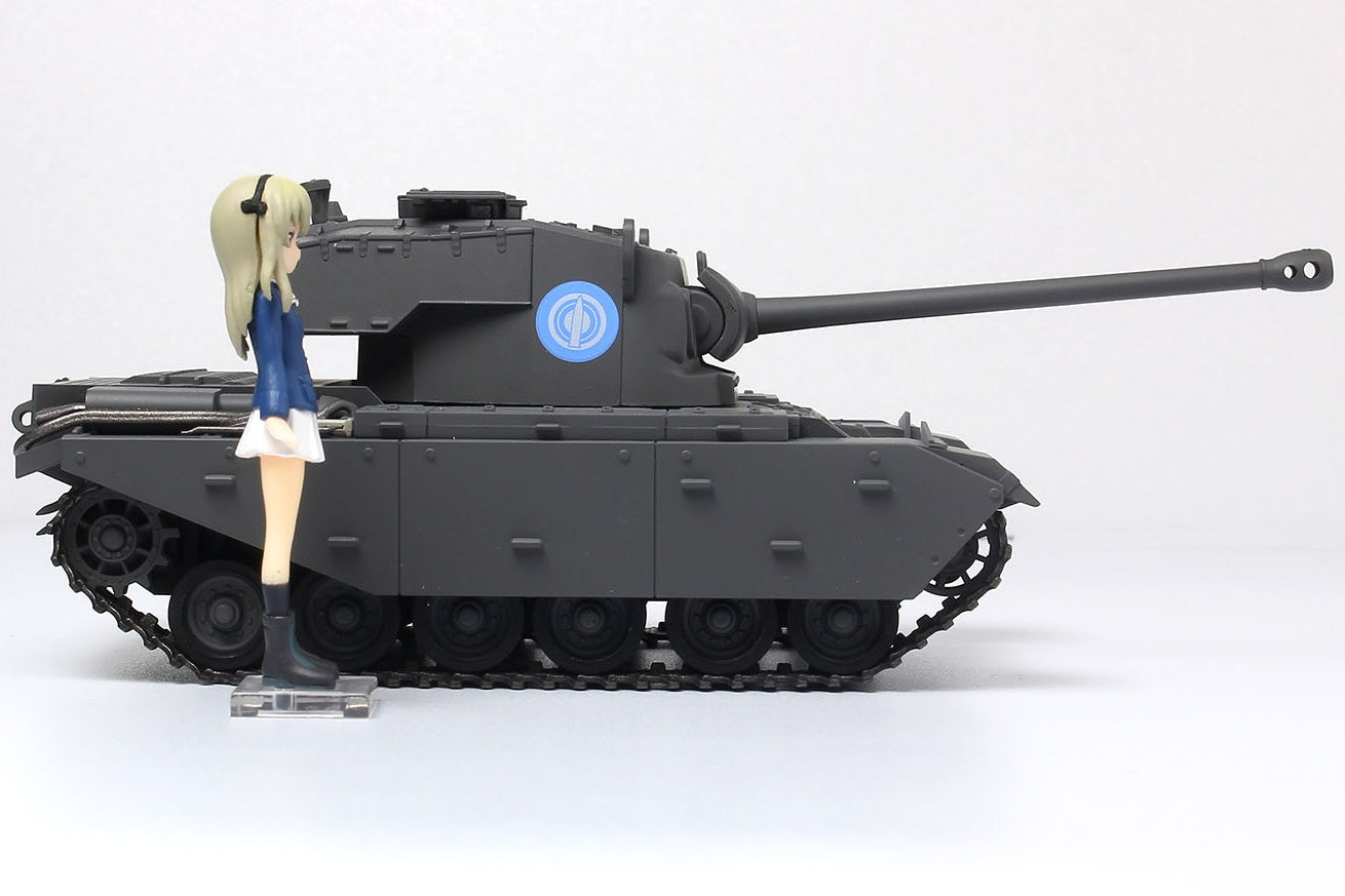 Platz 1/35 Girls und Panzer Der Film Deformed Cruiser Tank A41 Centurion Painted Display Model + Shimada Arisu Figure Kit