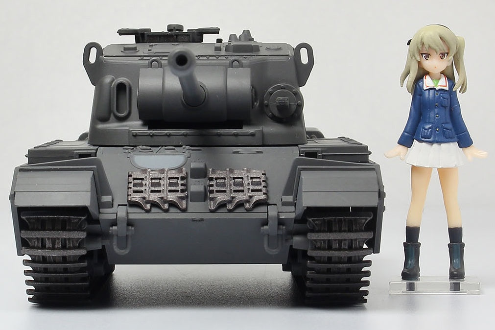 Platz 1/35 Girls und Panzer Der Film Deformed Cruiser Tank A41 Centurion Painted Display Model + Shimada Arisu Figure Kit