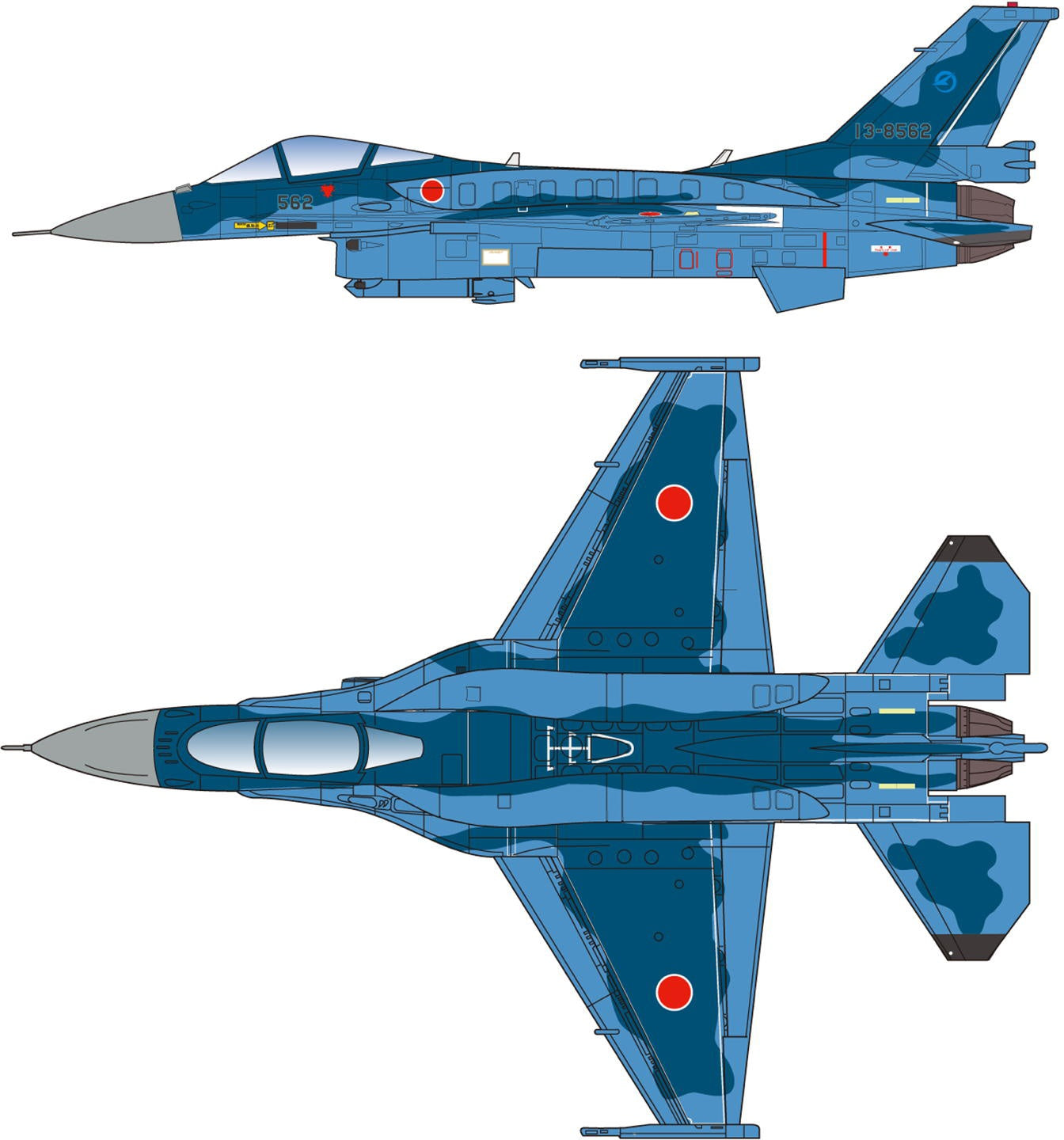 Platz 1/144 JASDF F-2A Kai (Assumed Specification) With Resin Parts