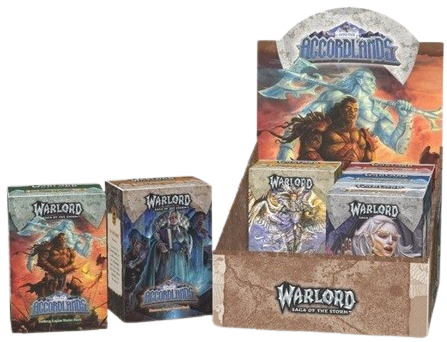 WARLORD: SAGA OF THE STORM CCG INTO THE ACCORDLANDS STARTER DECK DISPLAY (6)(850063087087)(850063087087)