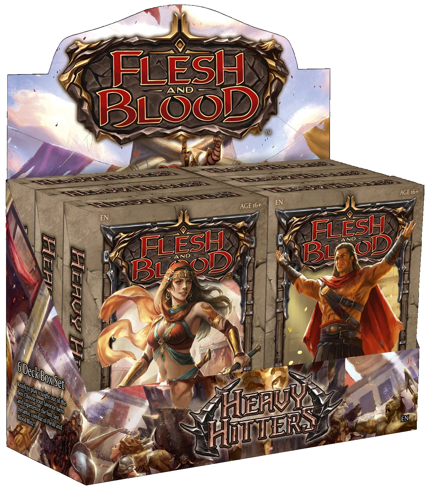 FLESH AND BLOOD HEAVY HITTERS BLITZ DECKS (6/4)(09421037051383)(09421037051383)