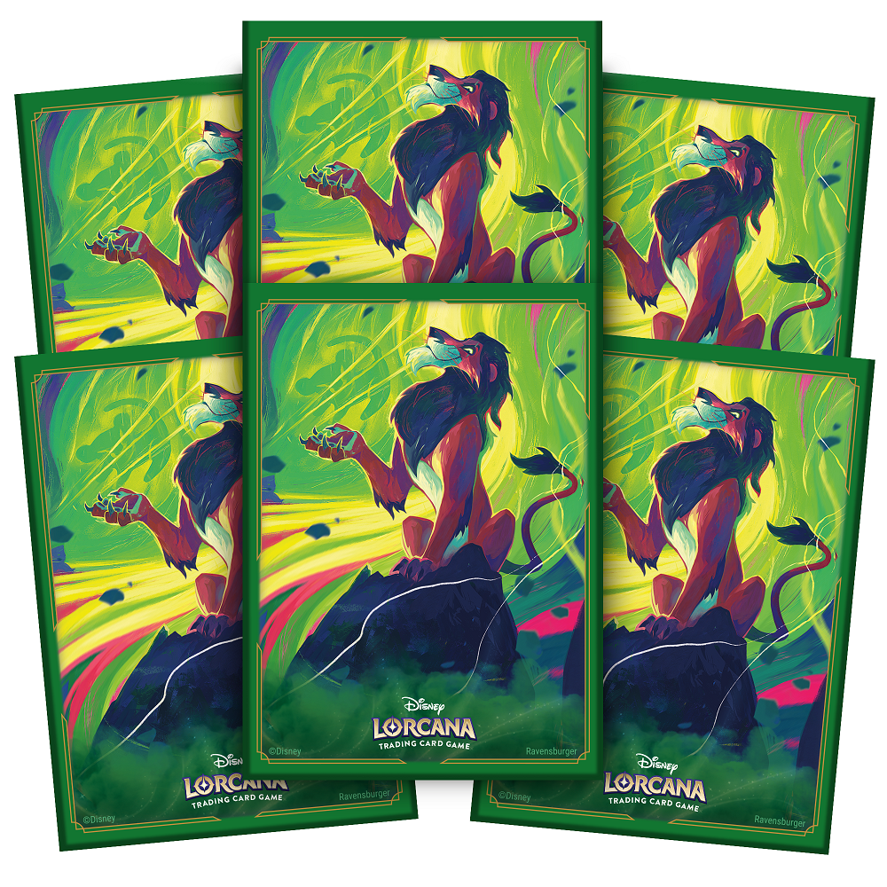 DISNEY LORCANA CARD SLEEVE SET 6 PACK A SCAR (40)(4050368984395)(4050368984395)