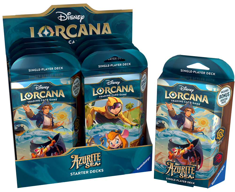 DISNEY LORCANA AZURITE SEA STARTER DISPLAY 8CT (1)(4050368984593)(4050368984593)