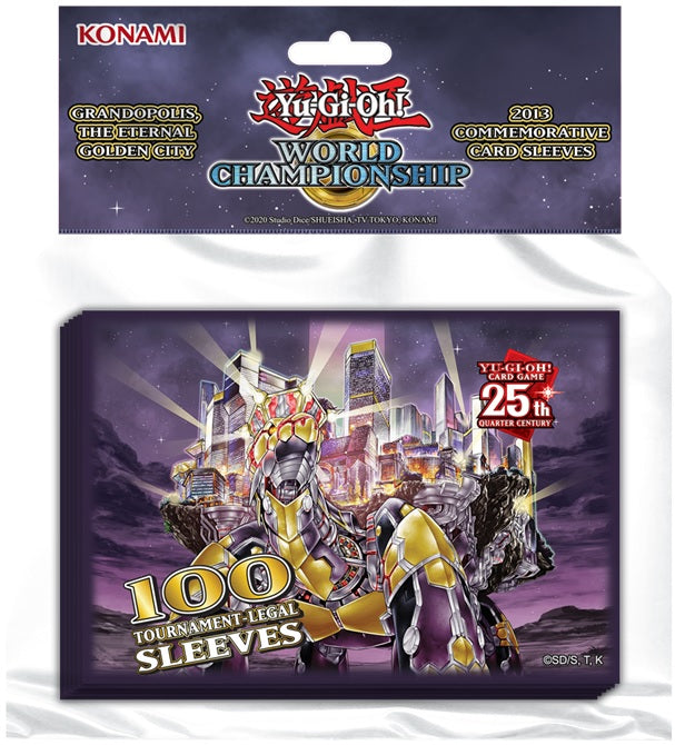 YGO WORLD CHAMP GRANDOPOLIS ETERNAL GOLDEN CITY CARD SLEEVES (120)(083717865711)(083717865711)