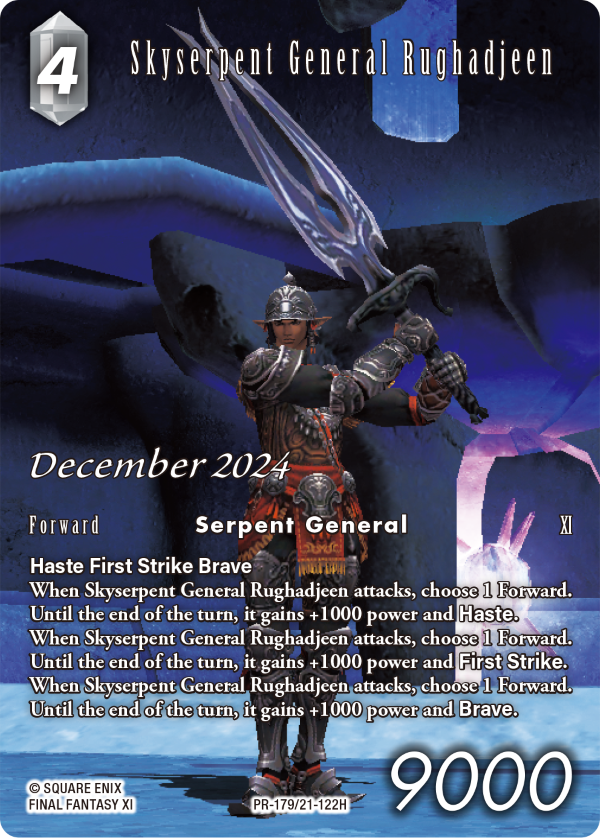 FINAL FANTASY TCG OP PACK DECEMBER 2024 SKYSERPENT GENERAL RUGHADJEEN (250)(662248854564)(662248854564)