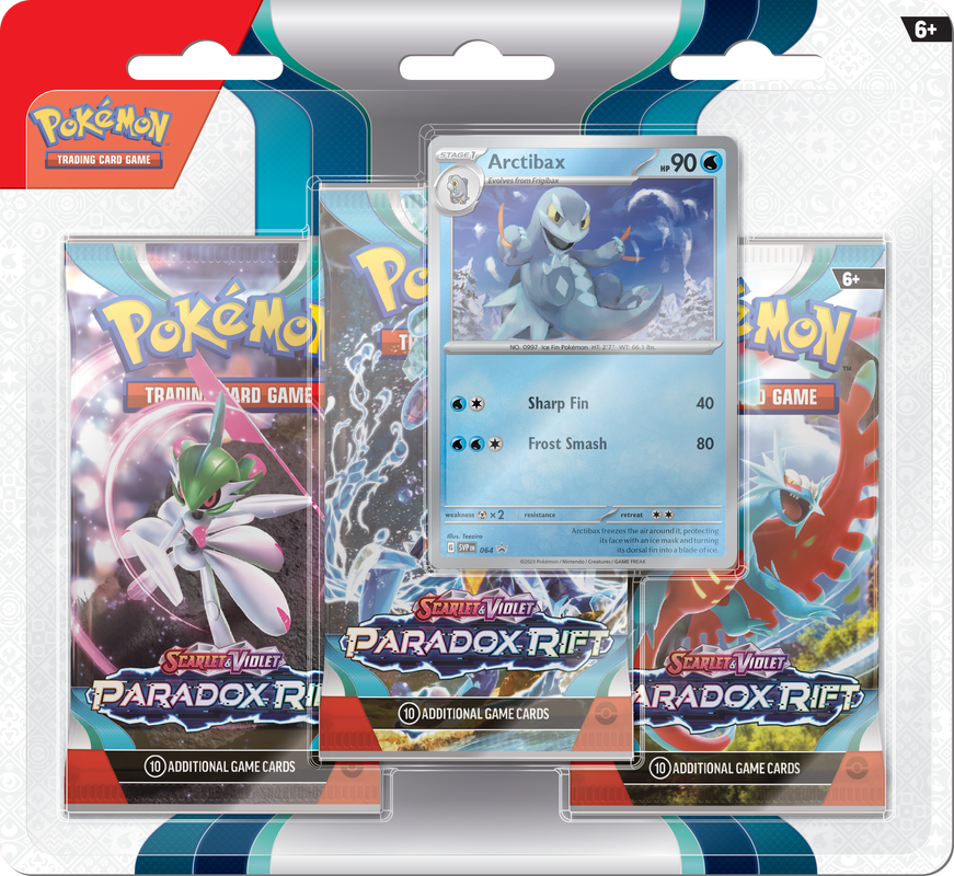 POKEMON SV4 PARADOX RIFT 3PK BLISTER (24)(820650854033)(820650854033)