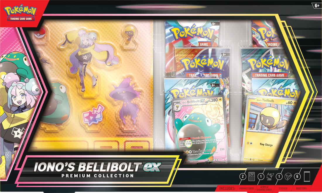 POKEMON IONO’S BELLIBOLT EX PREMIUM COLLECTION (6)(196214109315)(196214109315)