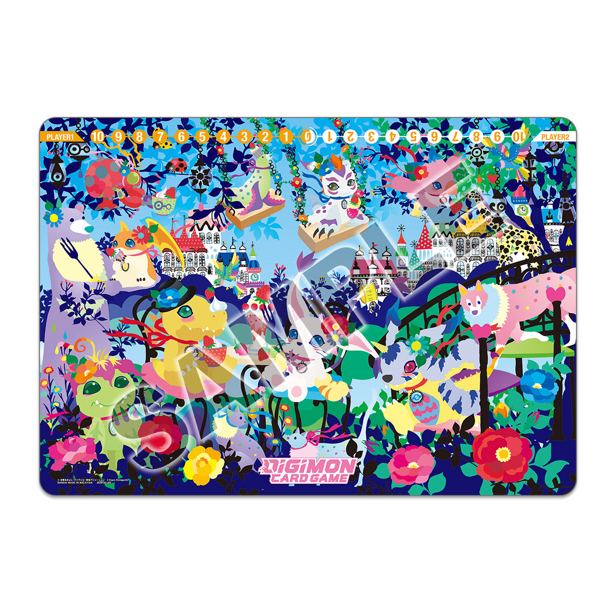 DIGIMON PLAYMAT AND CARD SET 2 - FLORAL FUN (10)(4549660823490)(4549660823490)