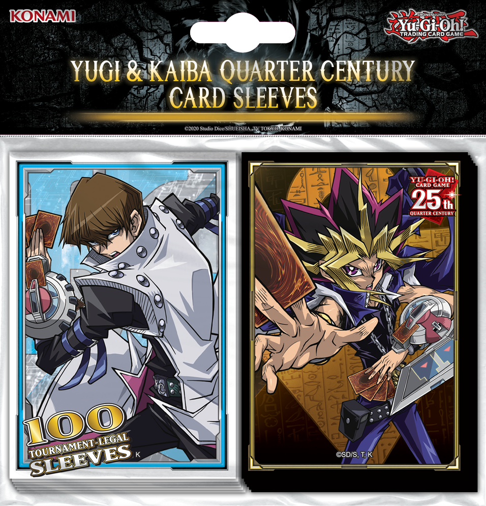 YGO YUGI/KAIBA QUARTER CENTURY CARD SLEEVES (120)(083717863663)(083717863663)