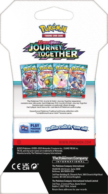 SLEEVED POKEMON SV9 JOURNEY TOGETHER PACK (144)(196214108264)(196214108264)