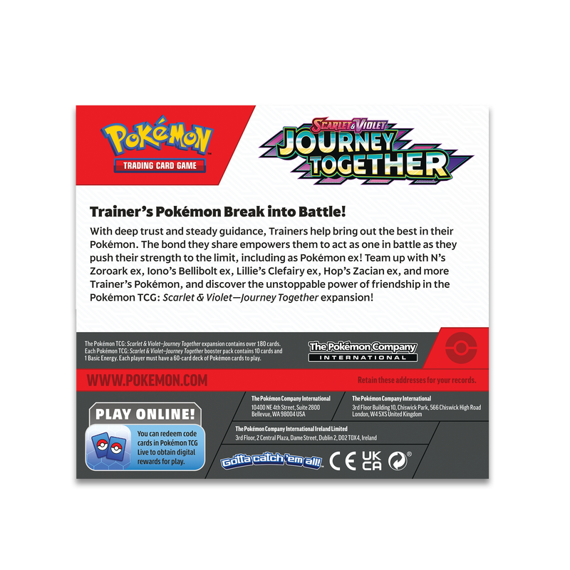 POKEMON SV9 JOURNEY TOGETHER BOOSTER (10/36/6)(196214119062)(196214119062)