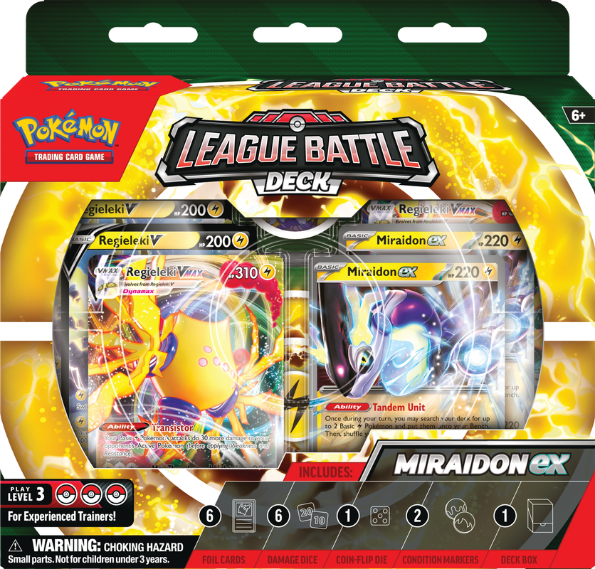 POKEMON LEAGUE BATTLE DECK MIRAIDON EX (6)(820650852732)(820650852732)