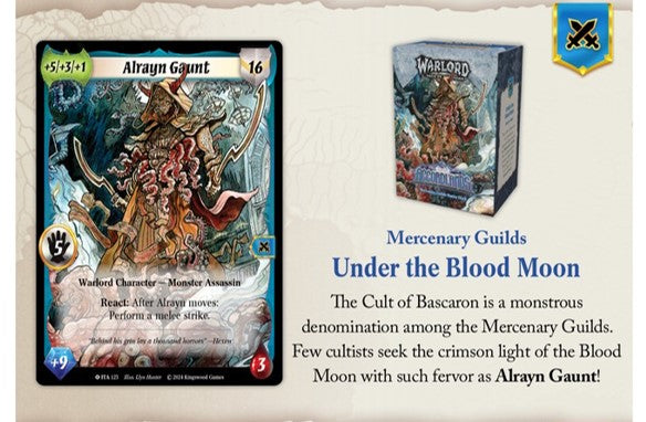 WARLORD: SAGA OF THE STORM CCG INTO THE ACCORDLANDS STARTER DECK DISPLAY (6)(850063087087)(850063087087)