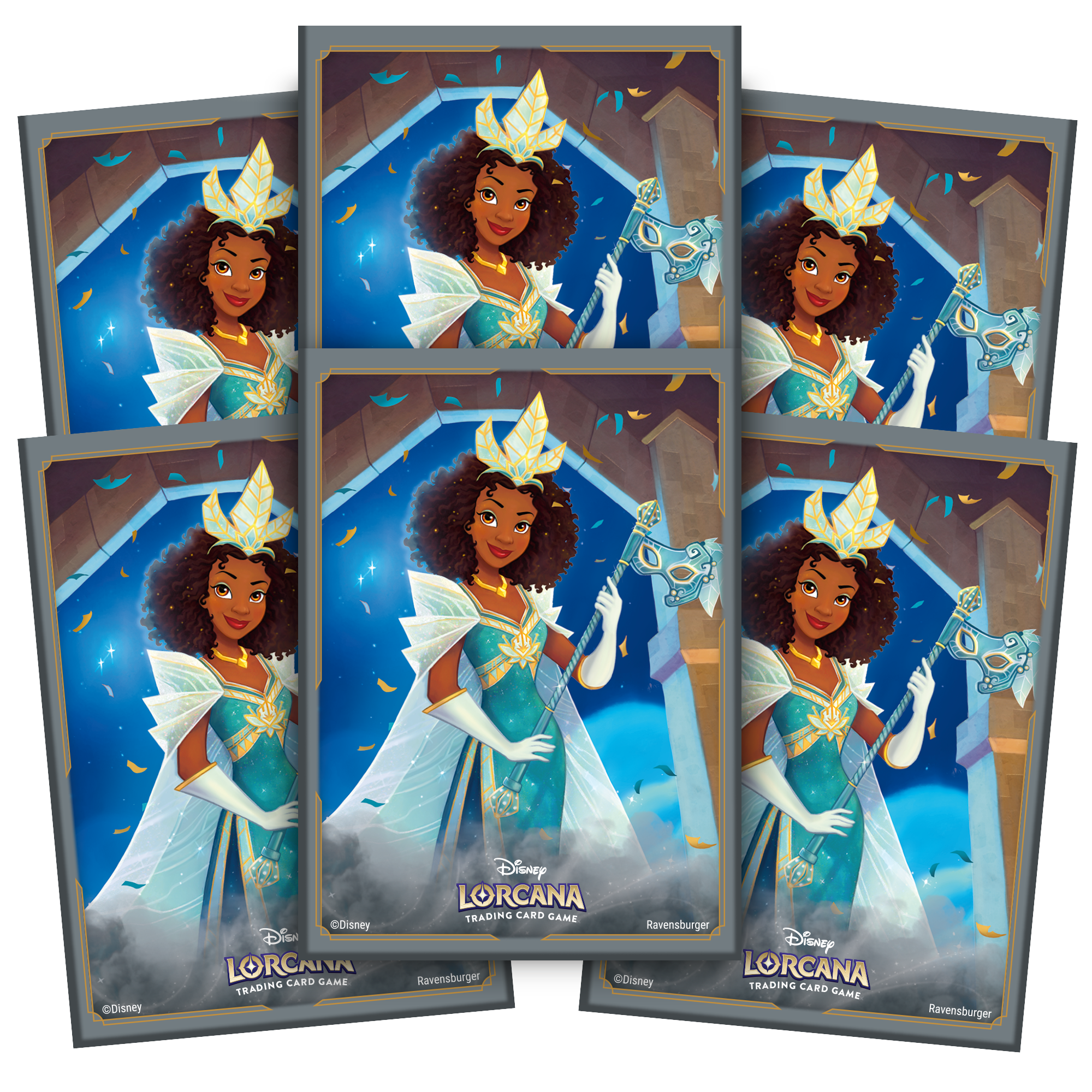 DISNEY LORCANA CARD SLEEVE SET 5 PACK A TIANA (40)(4050368984036)(4050368984036)