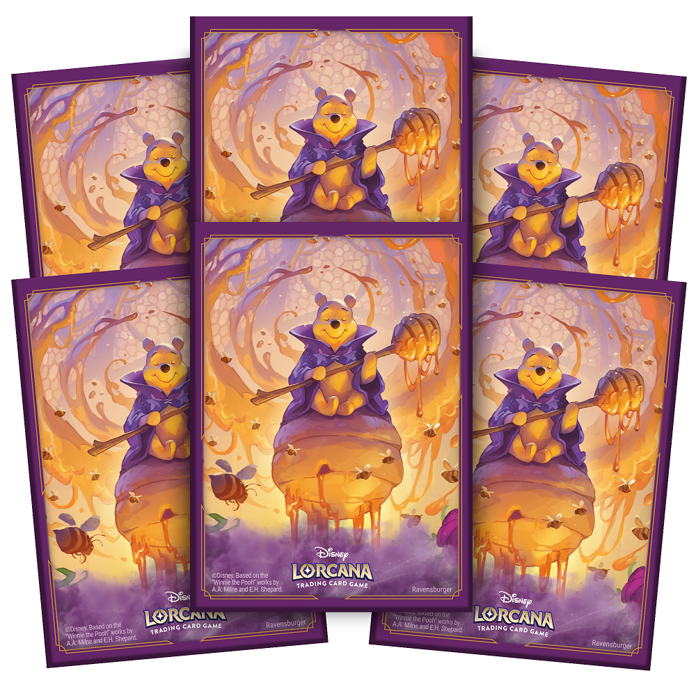 DISNEY LORCANA CARD SLEEVE SET 6 PACK B POOH (40)(4050368984401)(4050368984401)