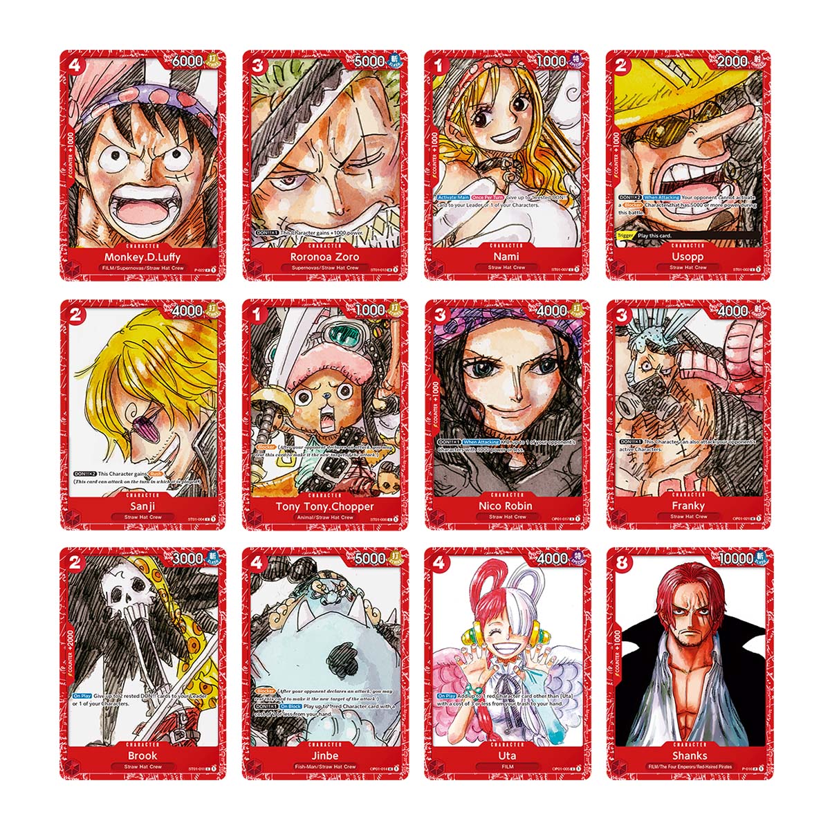 ONE PIECE CG PREMIUM CARD COLLECTION FILM RED ED (20)(810059782433)(810059782433)