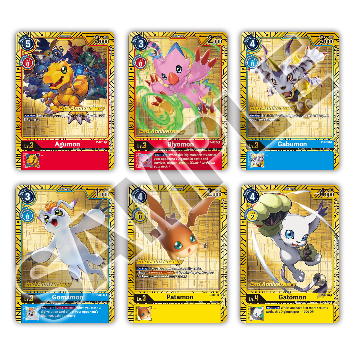 DIGIMON 2ND ANNIVERSARY SET (10)(811039039035)(811039039035)