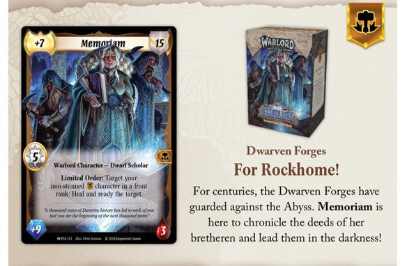 WARLORD: SAGA OF THE STORM CCG INTO THE ACCORDLANDS STARTER DECK DISPLAY (6)(850063087087)(850063087087)