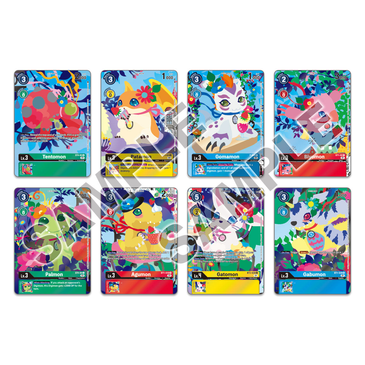 DIGIMON PLAYMAT AND CARD SET 2 - FLORAL FUN (10)(4549660823490)(4549660823490)