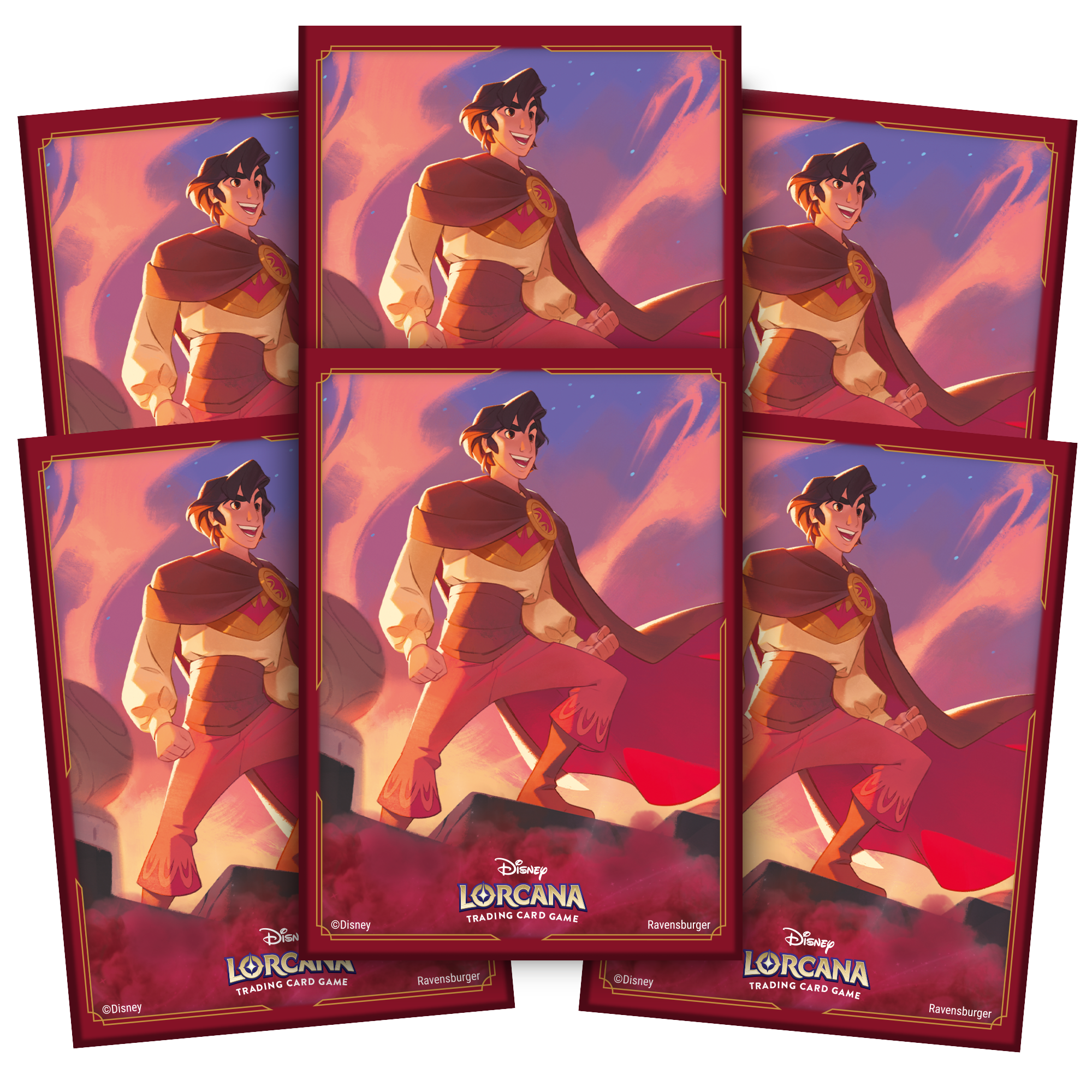 DISNEY LORCANA CARD SLEEVE SET 5 PACK B ALADDIN (40)(4050368984043)(4050368984043)