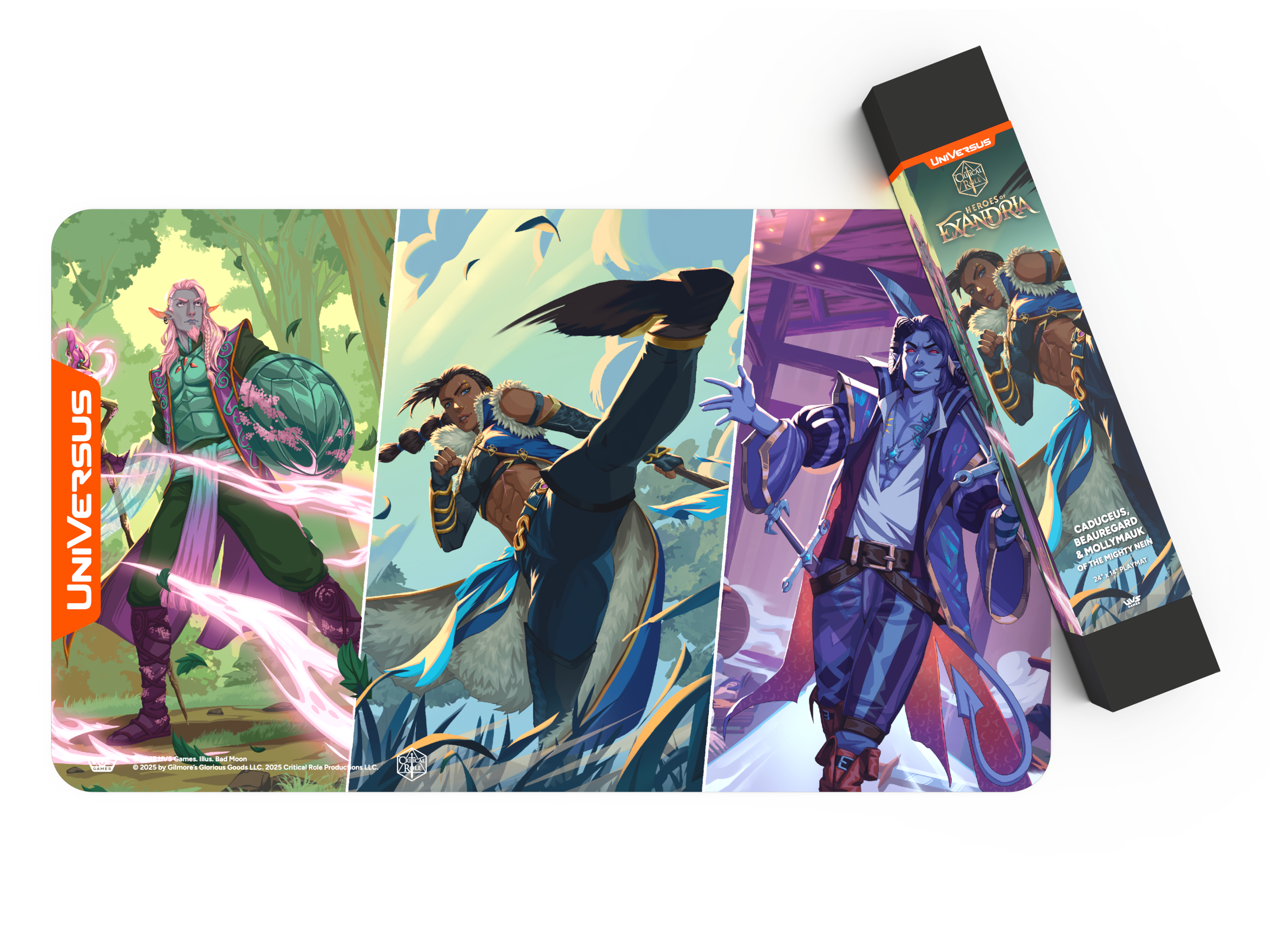 CRITICAL ROLE HEROES OF EXANDRIA PLAYMAT CADUCEUS, BEAUREGARD, MOLLYMAUK (6)(810155272173)(810155272173)