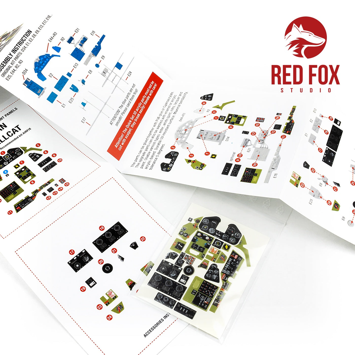 Red Fox Studio 1/24 Grumman F6F-5 Hellcat (for Airfix kit)