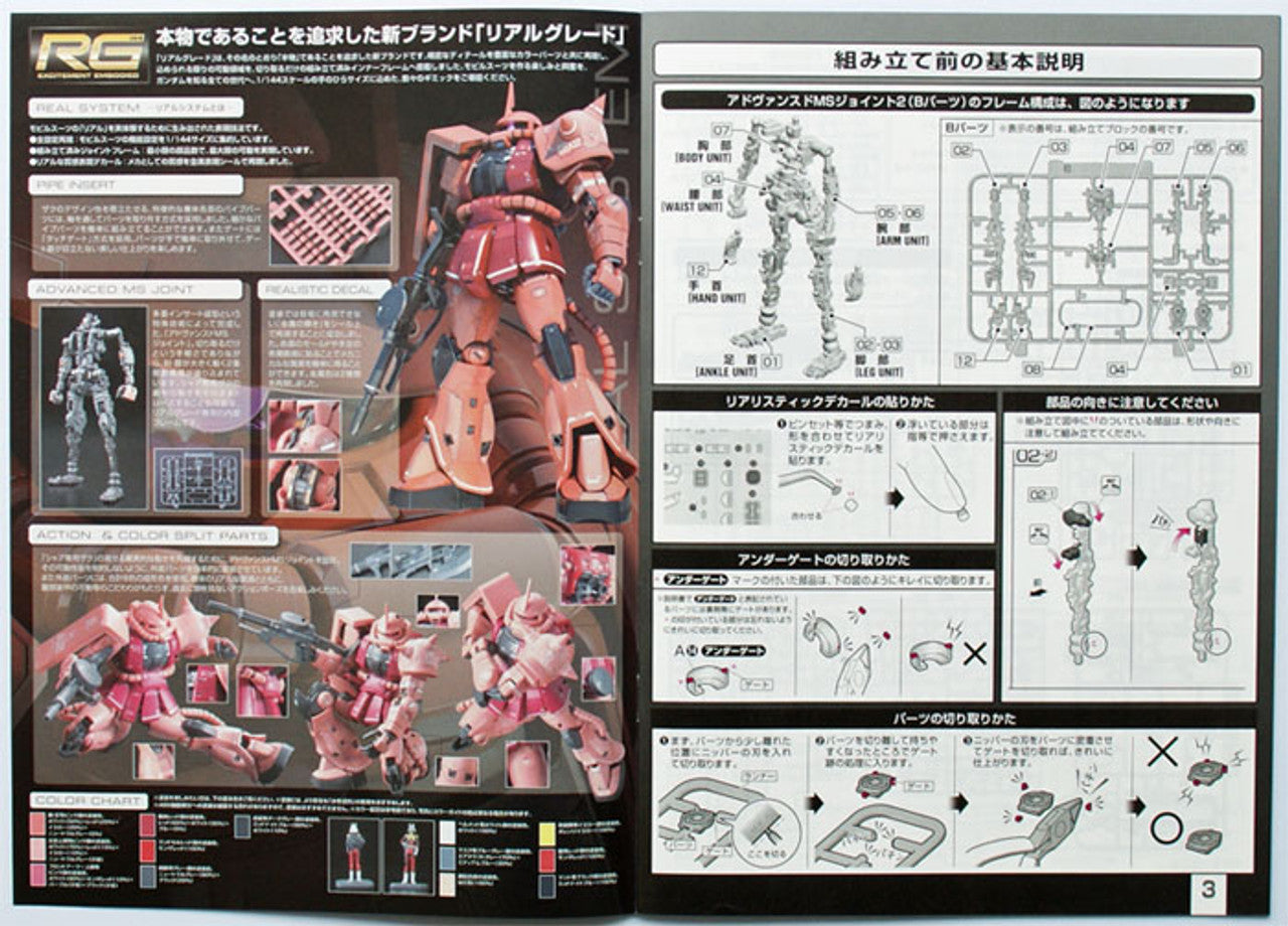 BANDAI Hobby RG 1/144 #02 MS-06S Zaku II