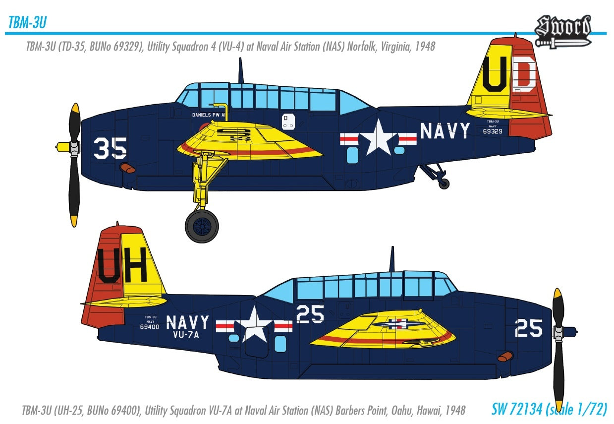 Sword Models 1/72 TBM-3U Avenger, Aircraft