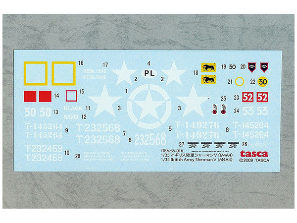 Asuka 1/35 British Army Sherman 5 (M4A4)