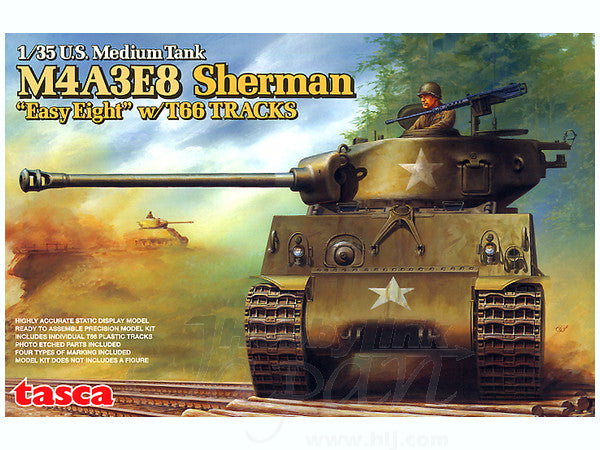 Asuka 1/35 M4A3E8 Sherman Easy Eight w/ T66 Tracks