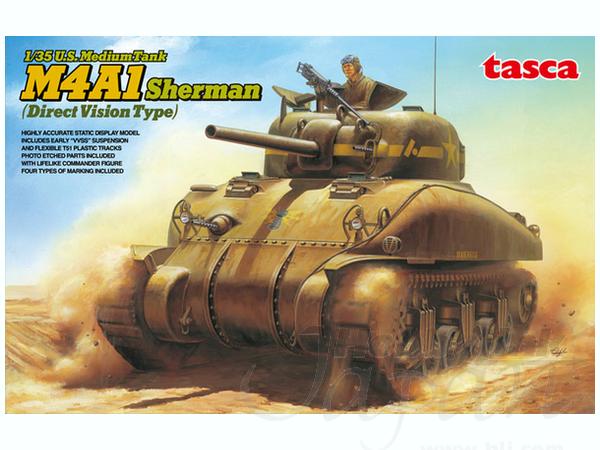 Asuka 1/35 M4A1 Sherman Direct Vision Type WWII US Medium Tank