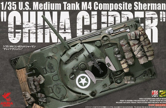 Asuka 1/35 M4 Composite Sherman 'China Clipper' US Army Medium Tank