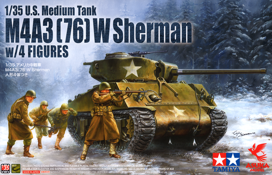 Asuka 1/35 M4A3(76)W Sherman w/ Figures