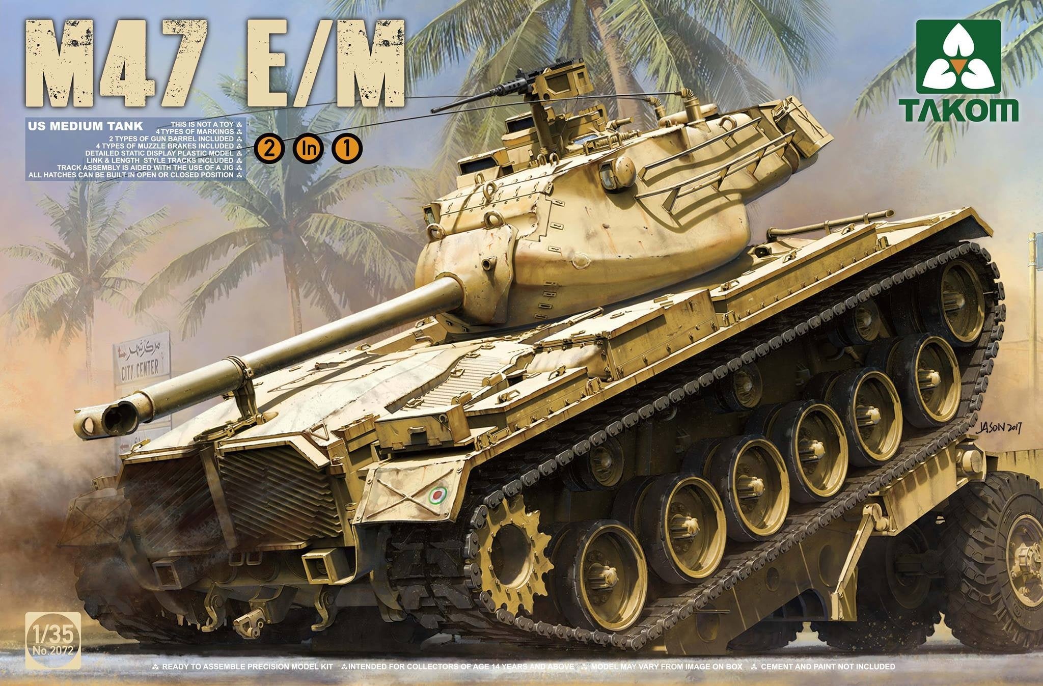 Takom 1/35 US Medium Tank M47 E/M 2in1