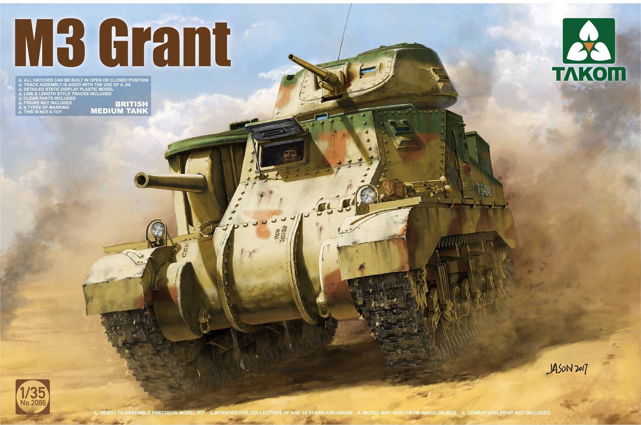 Takom 1/35 British Medium Tank M3 Grant